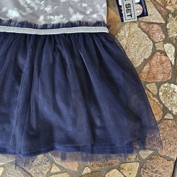 NWT Red Sox Toddler Dress with Tulle Skirt and Sparkle Waistline, Size 2T - Picture 5 of 9